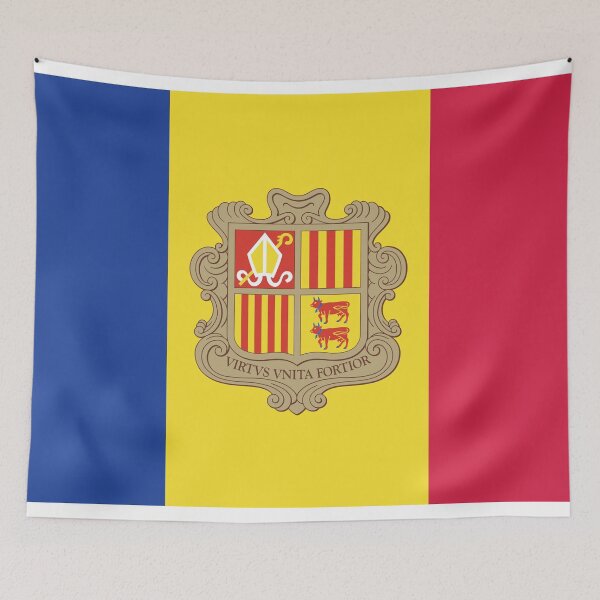 Item preview, Andorra country flag  designed and sold by DeluxBee.