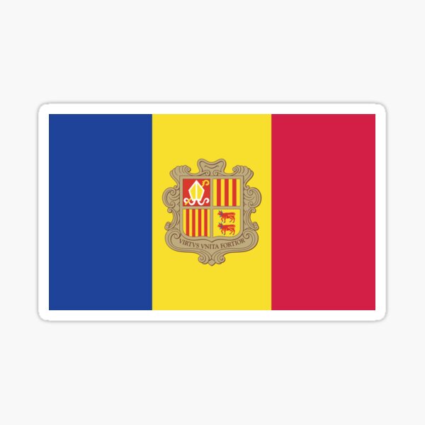 Item preview, Andorra country flag  designed and sold by DeluxBee.