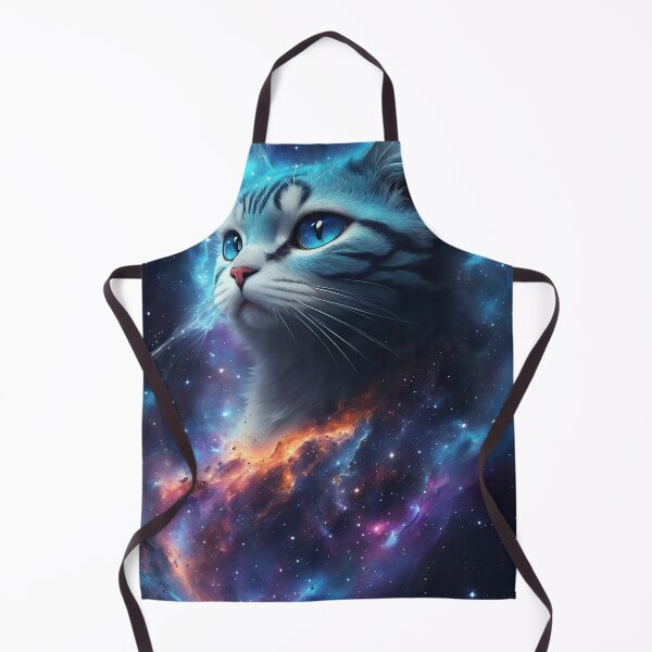 Aperçu de l'œuvre Cute Cat Roaming in Space Nebula créée et vendue par mdhanim.