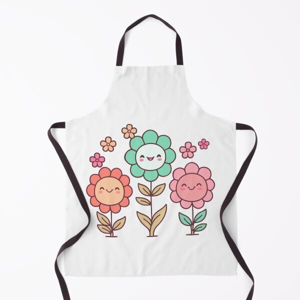 Item preview, Kawaii Flowerful Faces Digital Motif designed and sold by zolarche.