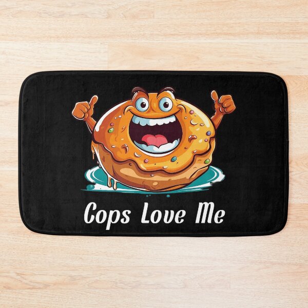 Item preview, Cartoon-style Donut - "Cops Love Me" designed and sold by SADStyleDesigns.
