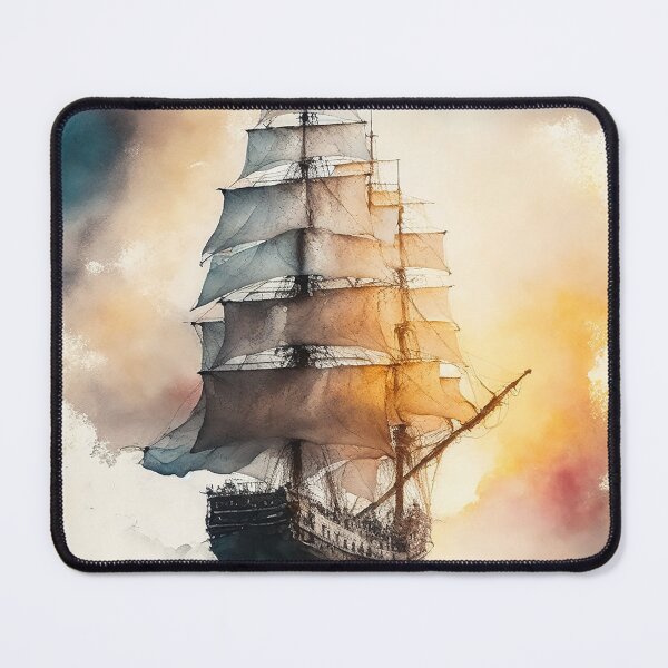 Item preview, Ghostly sail ship  designed and sold by SimpleWallArt.