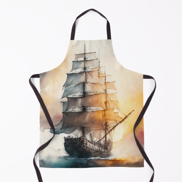 Item preview, Ghostly sail ship designed and sold by SimpleWallArt.