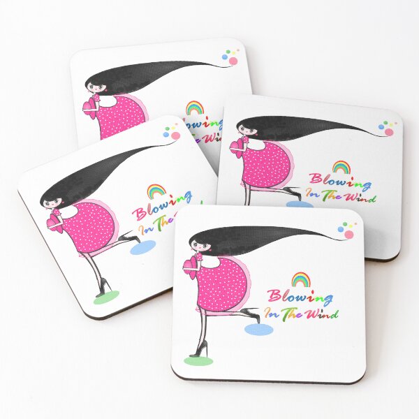 Item preview, Blowing in the wind - cute girl  designed and sold by Shirley cute art .