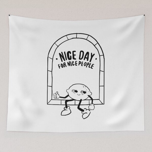 Item preview, nice day for nice people black designed and sold by Hayaldir.