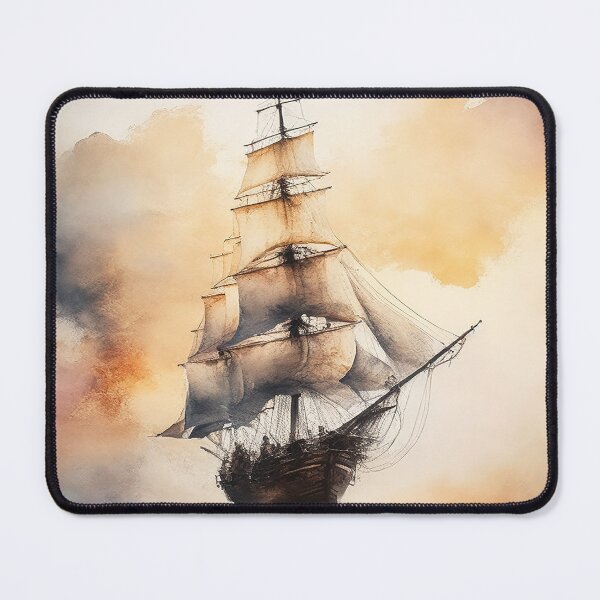 Item preview, Ghostly sail ship designed and sold by SimpleWallArt.