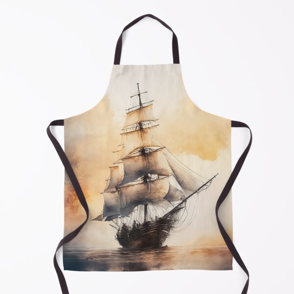 Item preview, Ghostly sail ship designed and sold by SimpleWallArt.