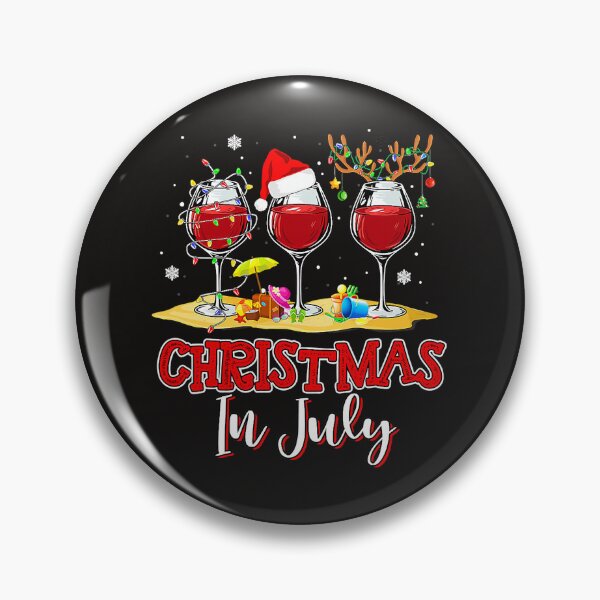 Item preview, Christmas in July Three Glass Of Red Wine Summer Party designed and sold by SeemaShenoy.