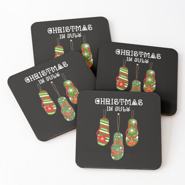Item preview, Christmas In July Ugly Christmas Summer Flip Flops designed and sold by SeemaShenoy.