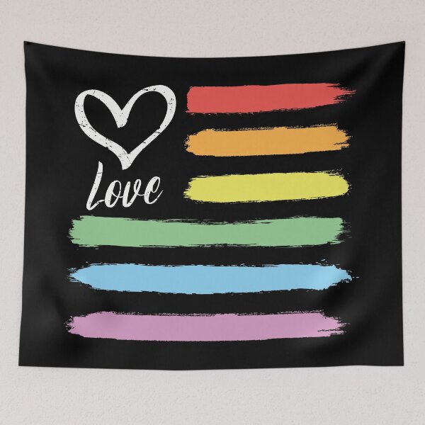 Item preview, Rainbow American Flag LGBT designed and sold by Blok45.