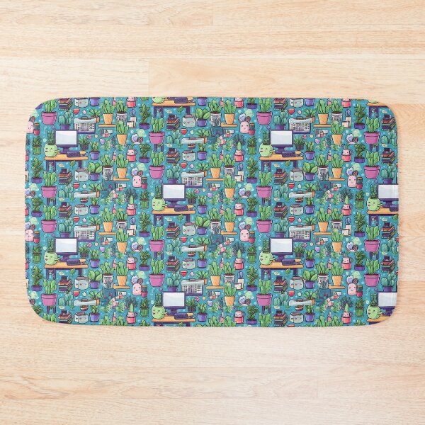 Item preview, Kawaii Home Office - Charming Work-from-Home Pattern designed and sold by InkmystiqueIN.
