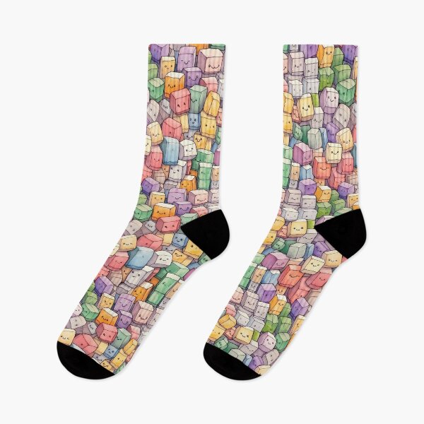 Item preview, The colorful funny cubes - water color (watercolor paint) designed and sold by Pixelboys.