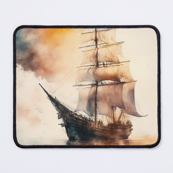 Item preview, Ghostly sail ship  designed and sold by SimpleWallArt.