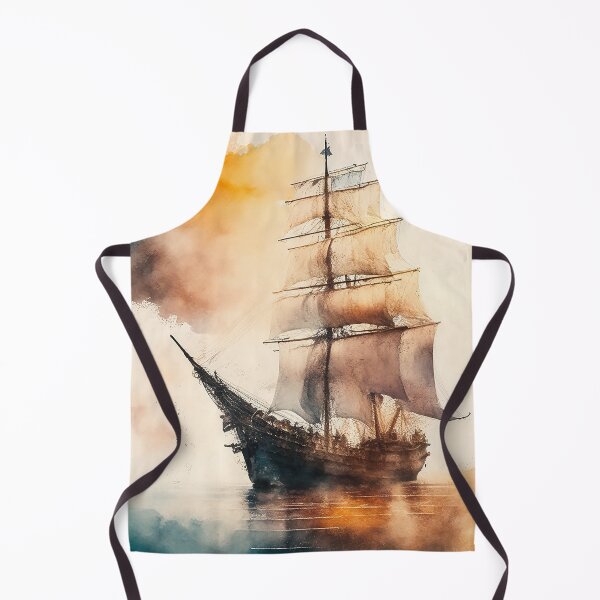 Item preview, Ghostly sail ship designed and sold by SimpleWallArt.