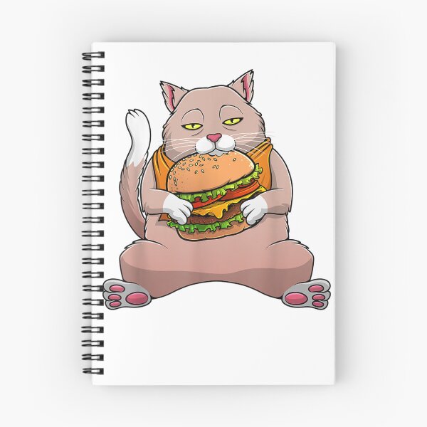 Item preview, Diseño divertido de la hamburguesa del gato de Kawaii para designed and sold by GarlicGingerHe.