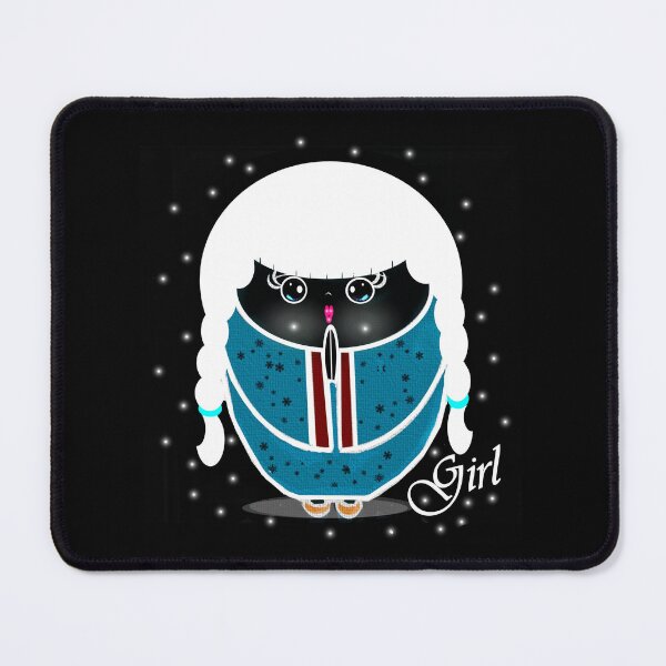 Item preview, Cute Girl -reverse color effect designed and sold by Shirley cute art .