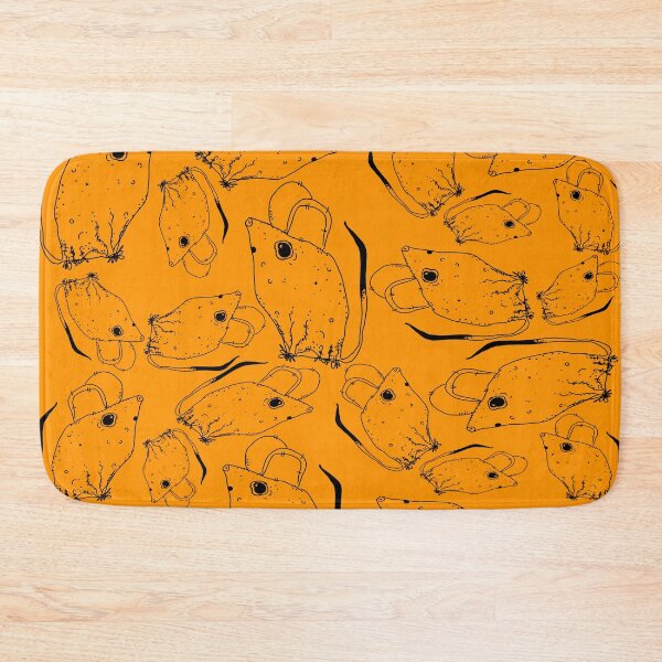 Item preview, TINY BUT MIGHTY BLACK x ORANGE RODENT MOUSE  designed and sold by GIVENGRACE.ART.