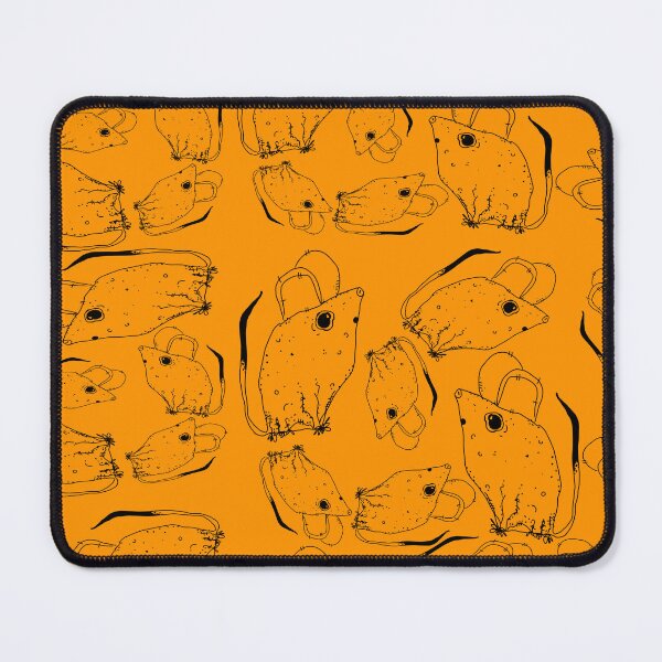 Item preview, TINY BUT MIGHTY BLACK x ORANGE RODENT MOUSE designed and sold by GIVENGRACE.ART.