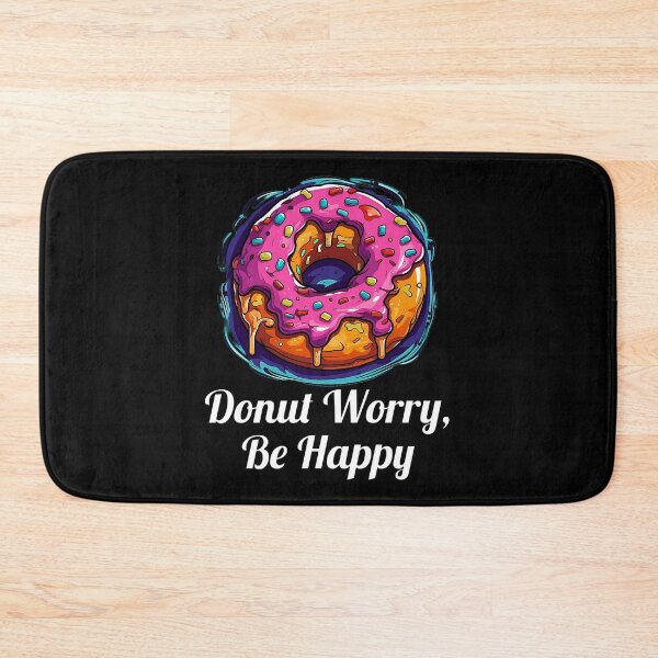 Item preview, Delicious Pink Glazed Donut - "Donut Worry, Be Happy" designed and sold by SADStyleDesigns.