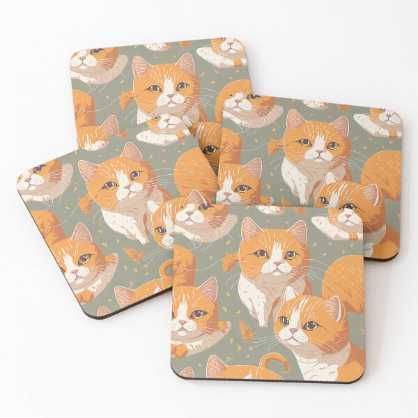 Aperçu de l'œuvre Vintage Cute Cat Repeat Pattern créée et vendue par mdhanim.