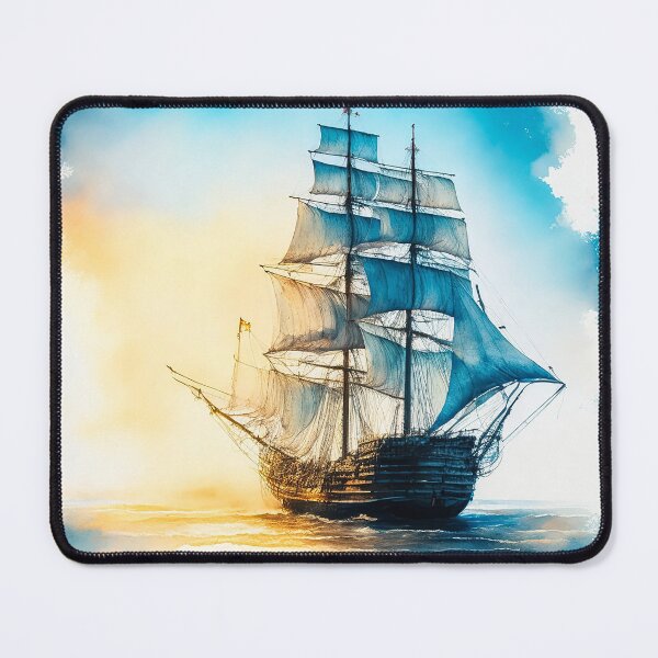 Item preview, Ghostly sail ship designed and sold by SimpleWallArt.