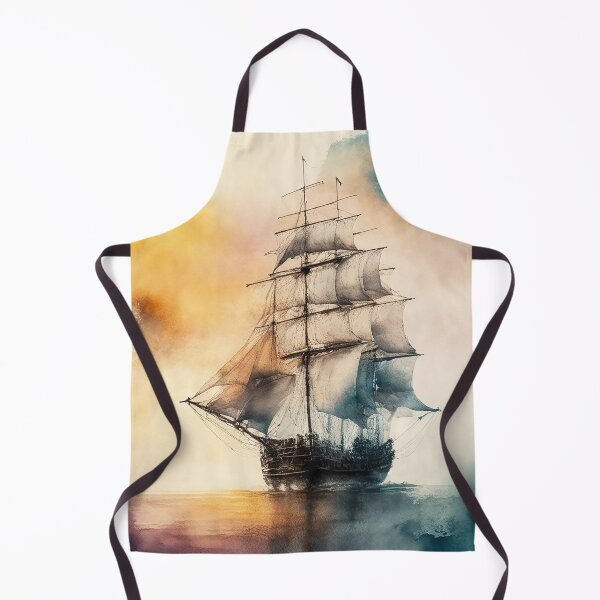 Item preview, Ghostly sail ship designed and sold by SimpleWallArt.