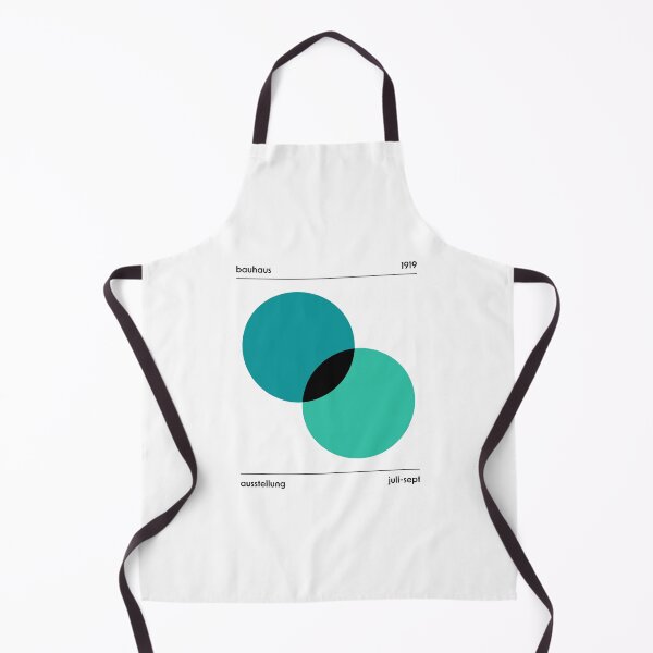 Item preview, Bauhaus Circles Overlapping Blue Green designed and sold by ahumbleconcept.
