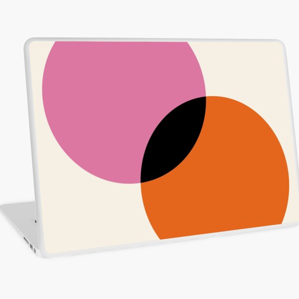 Item preview, Bauhaus Circles Overlapping Pink Orange designed and sold by ahumbleconcept.