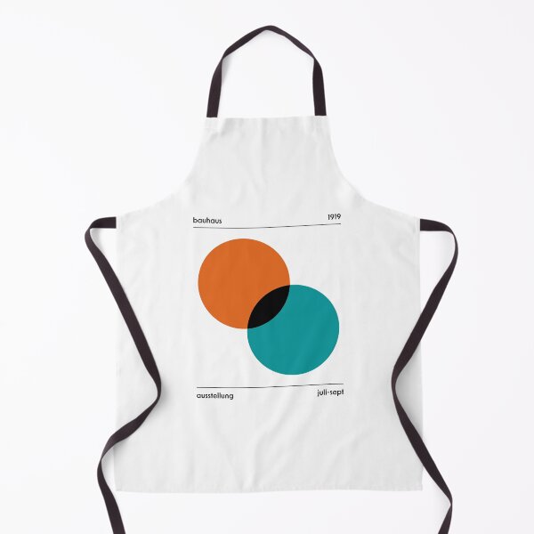 Item preview, Bauhaus Circles Overlapping Orange Blue designed and sold by ahumbleconcept.