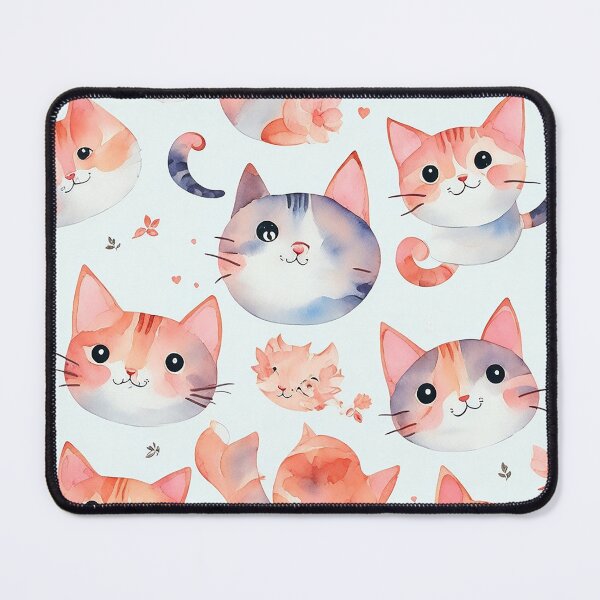 Item preview, Purrfect Watercolors : Repeat Pattern Design of Playful Cats designed and sold by mdhanim.