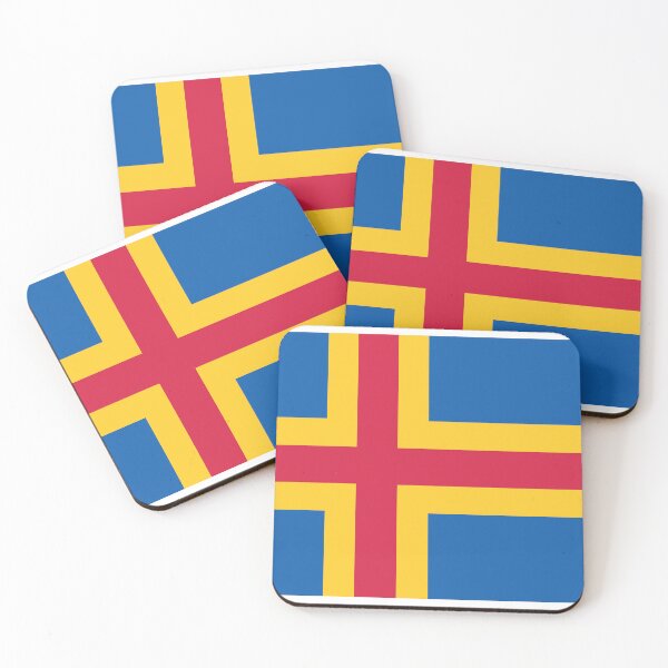 Item preview, Åland Islands country flag designed and sold by DeluxBee.