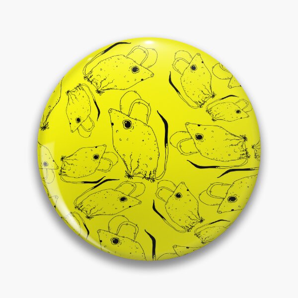 Item preview, TINY BUT MIGHTY BLACK x YELLOW RODENT MOUSE  designed and sold by GIVENGRACE.ART.