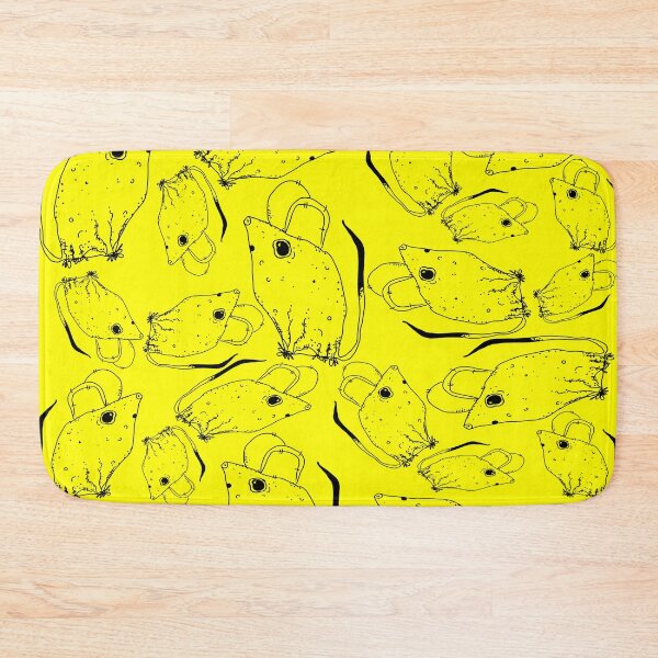 Item preview, TINY BUT MIGHTY BLACK x YELLOW RODENT MOUSE  designed and sold by GIVENGRACE.ART.