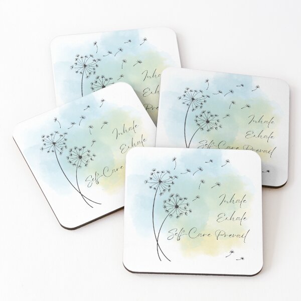 Item preview, "Inhale Exhale Self-Care Prevail" - Mindfulness and Wellness Quote Design designed and sold by Level-Fourty.