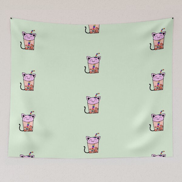 Item preview, Boba cat designed and sold by PrideLifeArt.