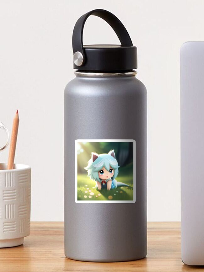 Shiny Cat Ears Vacuum Insulated Water Bottle - The Cultured Cat