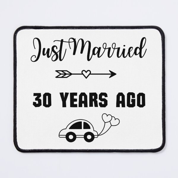 Item preview, Just Married 30 Years Ago - Wedding anniversary designed and sold by Rubi16.