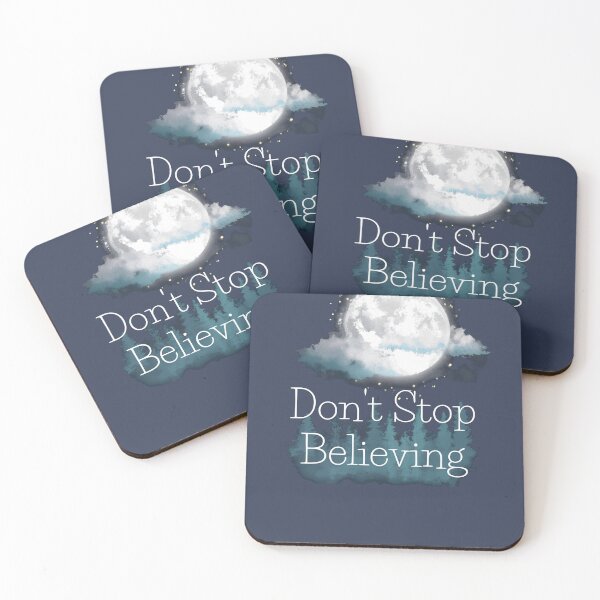 Item preview, Do not Stop Believing - moon at night designed and sold by Ball-and-Match.