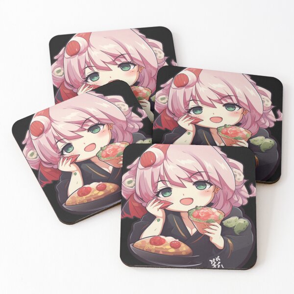 Artikelvorschau, Super süßes Chibi-Anime-Mädchen beim Essen entworfen und verkauft von JudaKling.