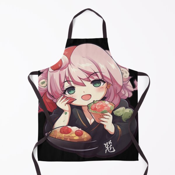 Artikelvorschau, Super süßes Chibi-Anime-Mädchen beim Essen entworfen und verkauft von JudaKling.