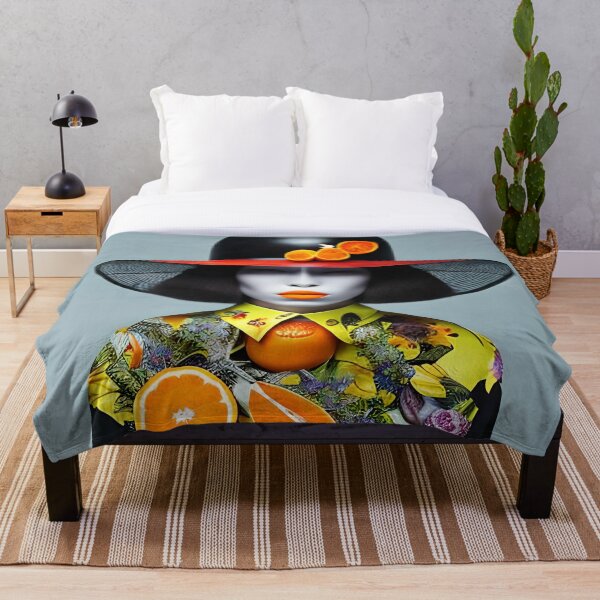 Item preview, "Citrus Elegance: A Portrait of an Oriental Woman in Floral Fashion" designed and sold by DraftDuck.
