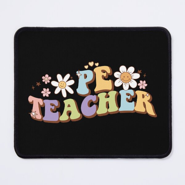 Item preview, Funny groovy flowers Pe Teacher Physical Education Quotes gift for African American Pe Teacher Mom designed and sold by MotivaChic.
