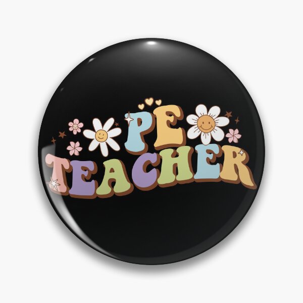 Item preview, Funny groovy flowers Pe Teacher Physical Education Quotes gift for African American Pe Teacher Mom designed and sold by MotivaChic.