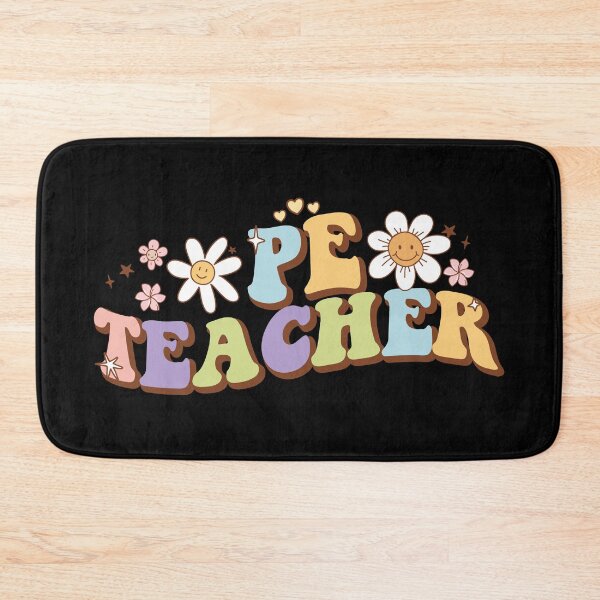 Item preview, Funny groovy flowers Pe Teacher Physical Education Quotes gift for African American Pe Teacher Mom designed and sold by MotivaChic.