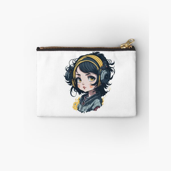 Artikelvorschau, Cute girl wearing headset. entworfen und verkauft von Amorndetch.