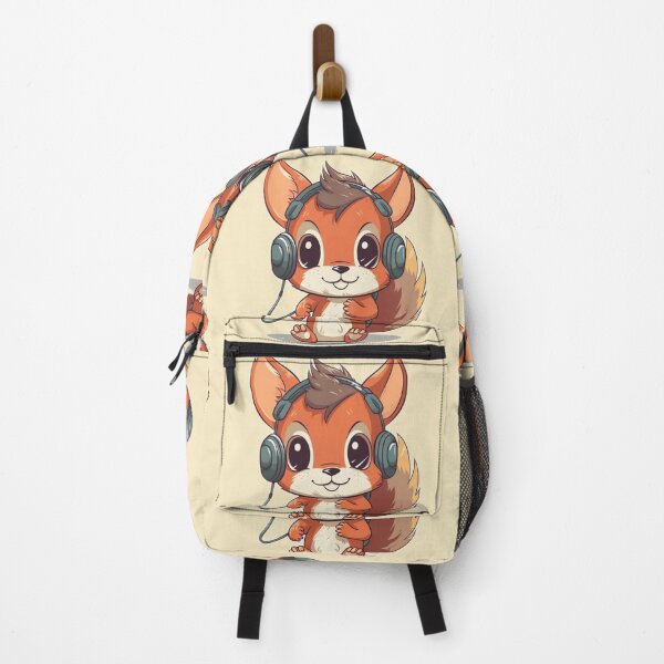 Item preview, Cute Squirrel DJ sticker designed and sold by FabrikPrint.
