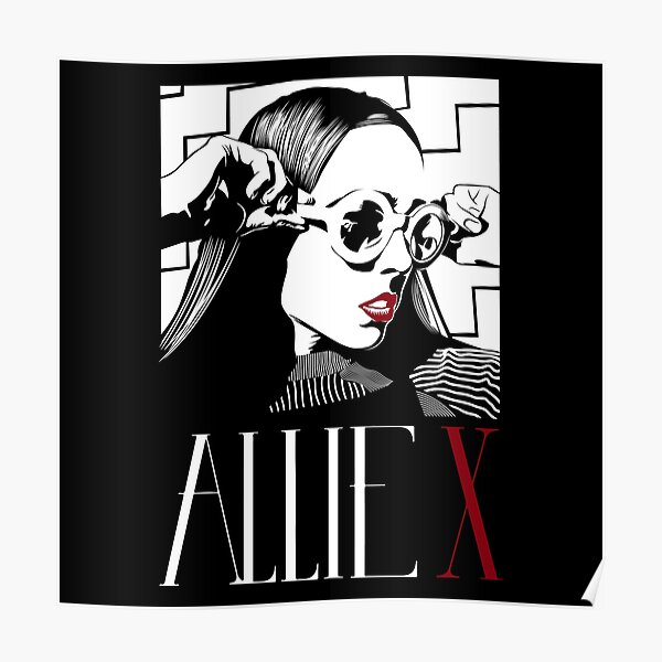 "ALLIE X Portrait" Poster by aartmoore Redbubble