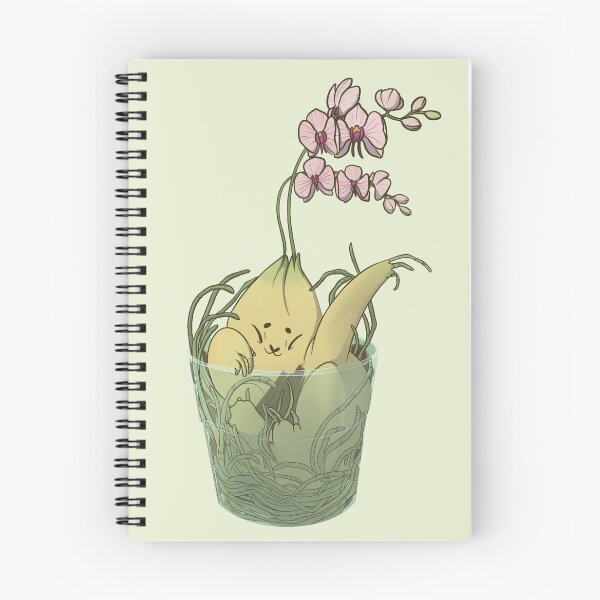 Item preview, Cute orchid cat plant design designed and sold by Lipkoshop.