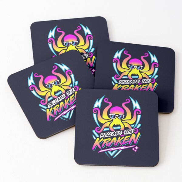 Item preview, Release The Kraken Retro Neon Synthwave 80s 90s designed and sold by Brogress Project.
