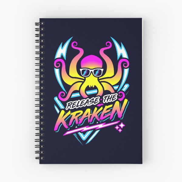 Item preview, Release The Kraken Retro Neon Synthwave 80s 90s designed and sold by Brogress Project.
